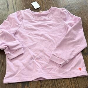 Crewcuts Lilac Long Sleeve Heart Sweatshirt
